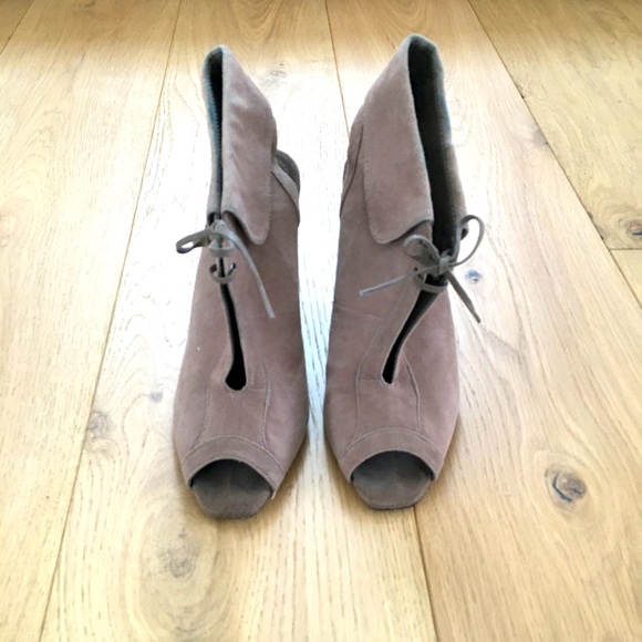 Aldo Suede Wedge open toe & heel bootie - Picture 3 of 5